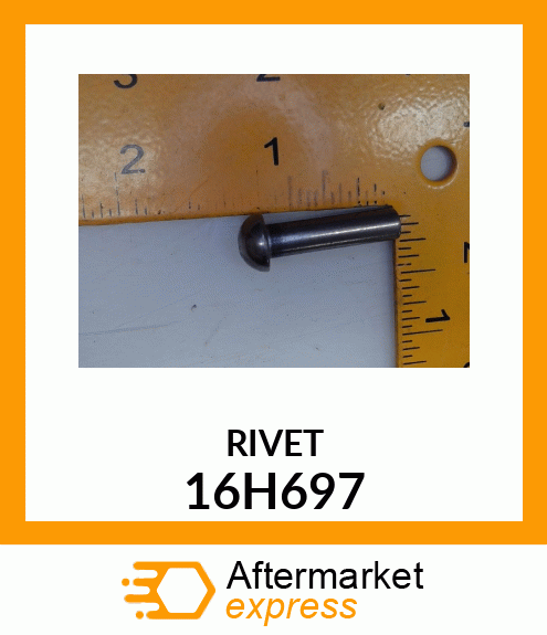 RIVET, SOLID, BUTTON HEAD 16H697