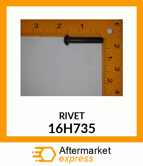 RIVET, SOLID, BUTTON HEAD 16H735