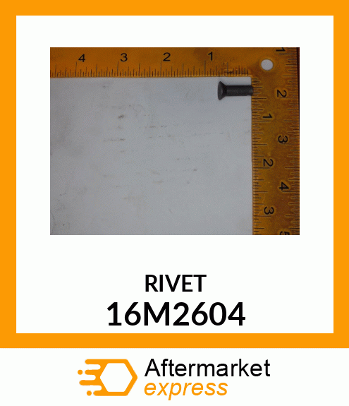 RIVET, SOLID, FLAT COUNTERSUNK HEAD 16M2604