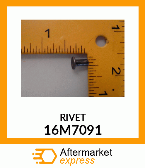 RIVET, SOLID, FLAT HEAD 16M7091