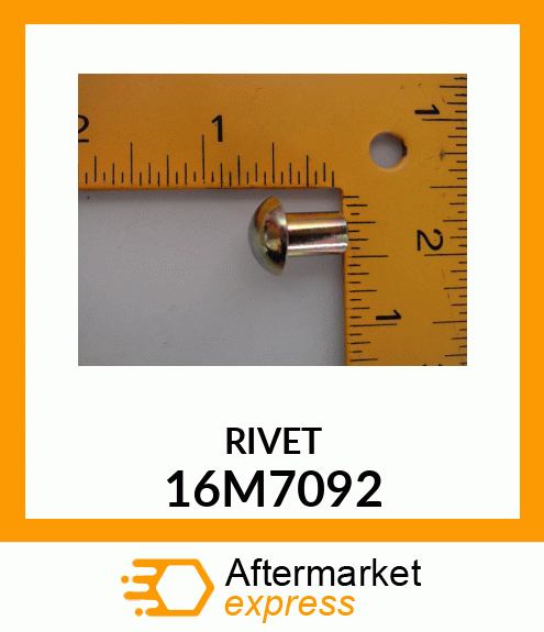 RIVET, SOLID, BUTTON HEAD 16M7092