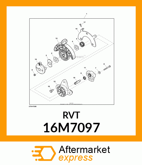 RIVET, BLIND, FLAT HEAD 16M7097