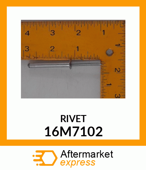 RIVET, BLIND, FLAT HEAD 16M7102