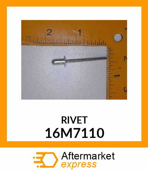 RIVET, BLIND, FLAT HEAD 16M7110