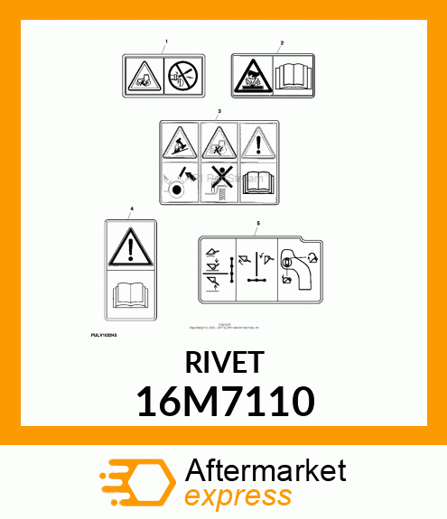 RIVET, BLIND, FLAT HEAD 16M7110