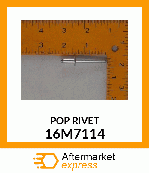 RIVET, BLIND, FLAT HEAD 16M7114