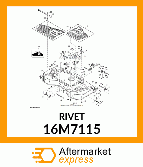 RIVET, BLIND, FLAT HEAD 16M7115