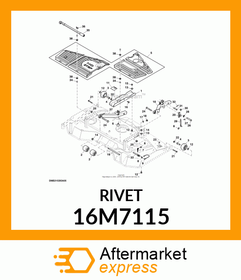 RIVET, BLIND, FLAT HEAD 16M7115