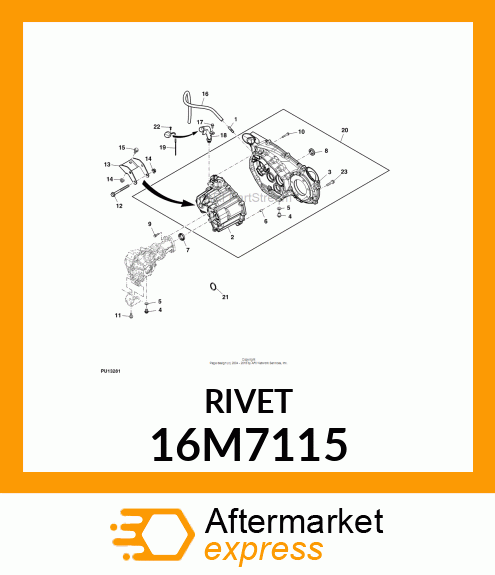 RIVET, BLIND, FLAT HEAD 16M7115