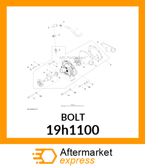 SCREW, HEX HEAD 19h1100