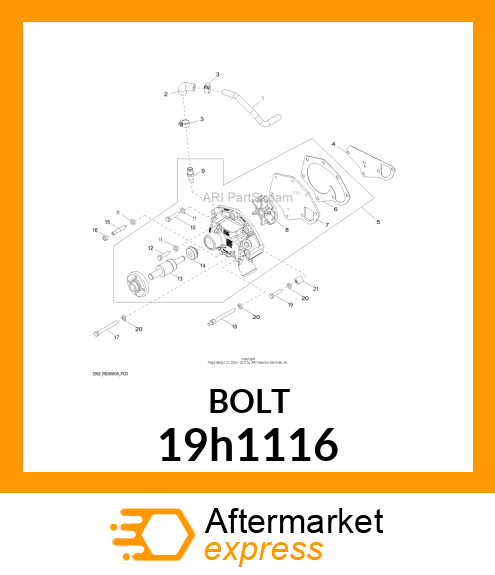 SCREW, HEX HEAD 19h1116