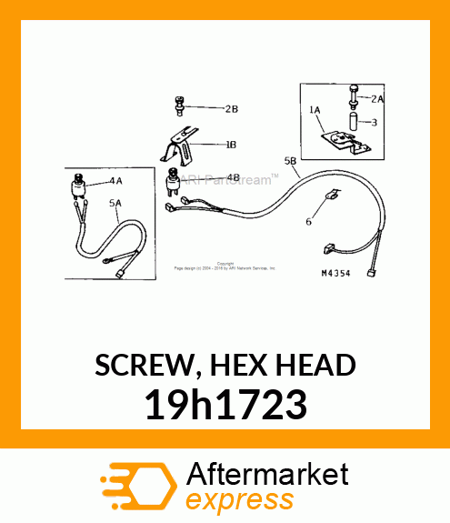 SCREW, HEX HEAD 19h1723