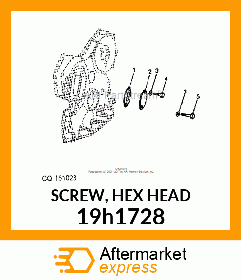 SCREW, HEX HEAD 19h1728