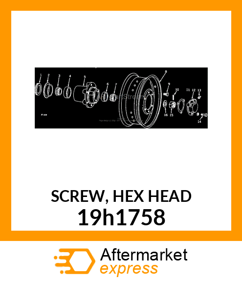 SCREW, HEX HEAD 19h1758