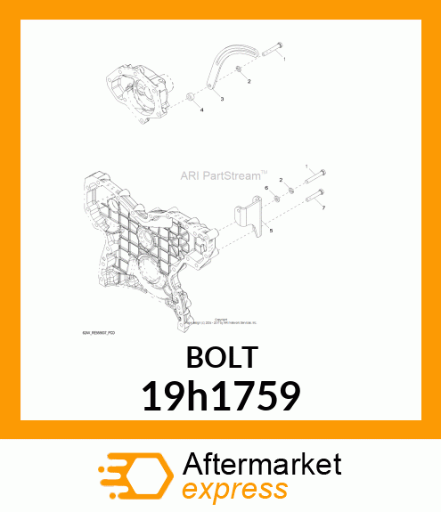 SCREW, HEX HEAD 19h1759