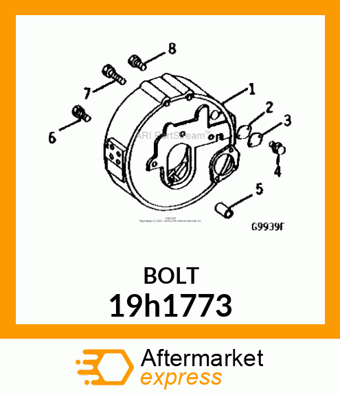 SCREW, HEX HEAD 19h1773