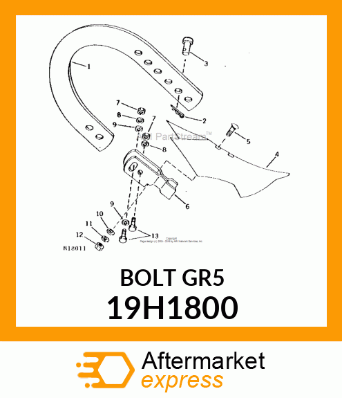 SCREW, HEX HEAD 19H1800