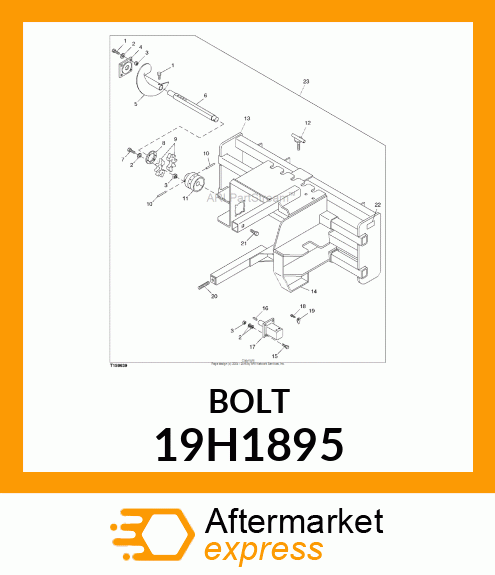 SCREW, HEX HEAD 19H1895