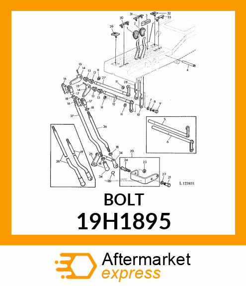 SCREW, HEX HEAD 19H1895