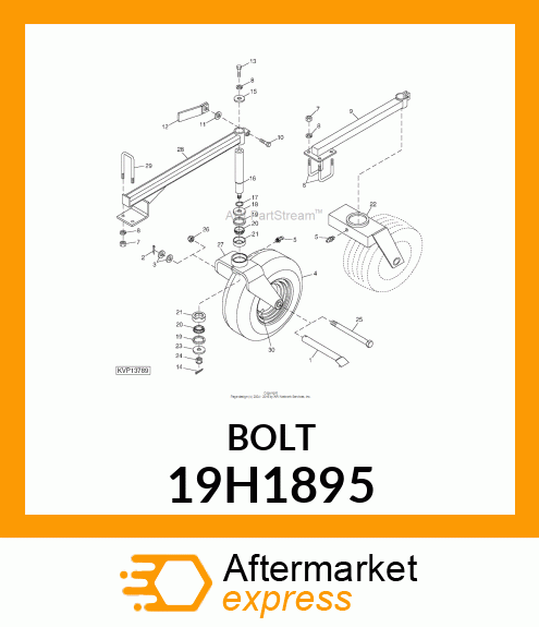 SCREW, HEX HEAD 19H1895