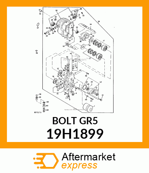 SCREW, HEX HEAD 19H1899