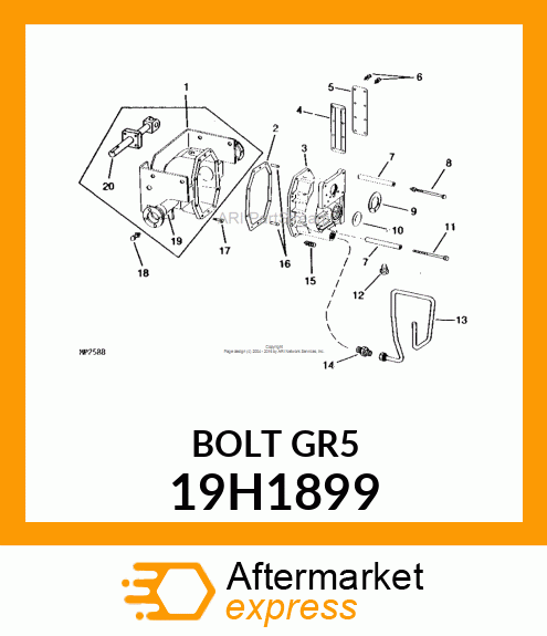 SCREW, HEX HEAD 19H1899