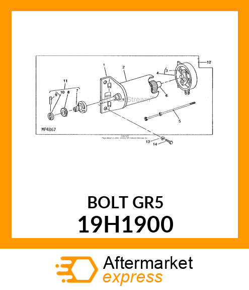 SCREW, HEX HEAD 19H1900