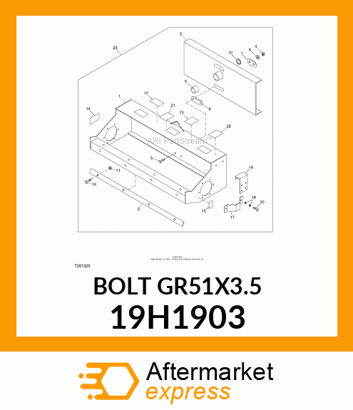 SCREW, HEX HEAD 19H1903