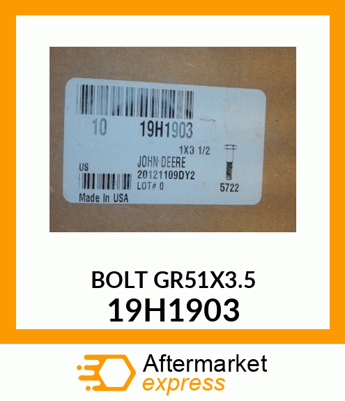 SCREW, HEX HEAD 19H1903