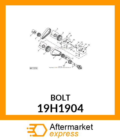 SCREW, HEX HEAD 19H1904