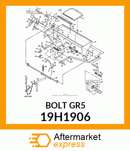 SCREW, HEX HEAD 19H1906