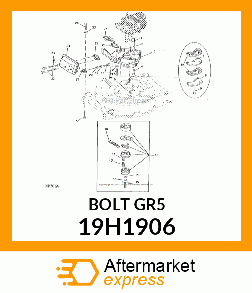 SCREW, HEX HEAD 19H1906