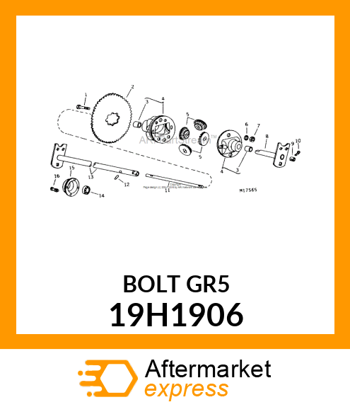 SCREW, HEX HEAD 19H1906