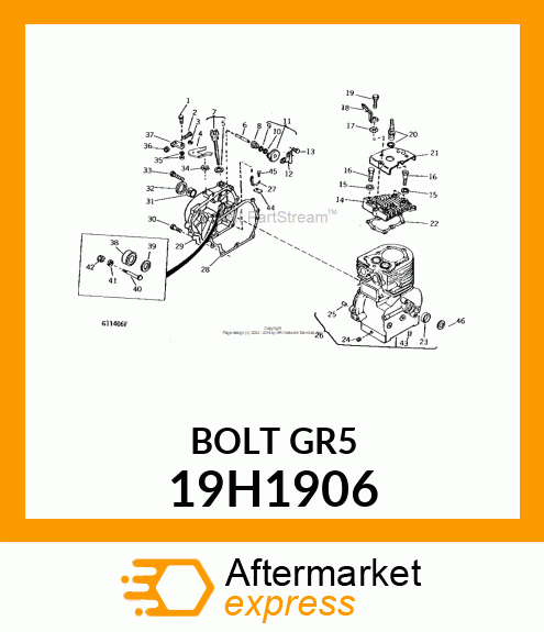 SCREW, HEX HEAD 19H1906