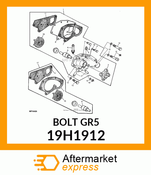 SCREW, HEX HEAD 19H1912