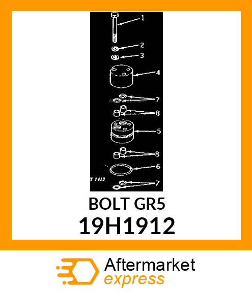 SCREW, HEX HEAD 19H1912