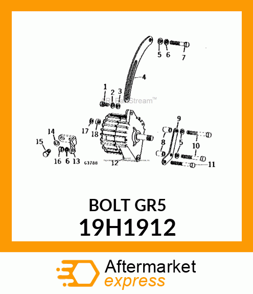 SCREW, HEX HEAD 19H1912