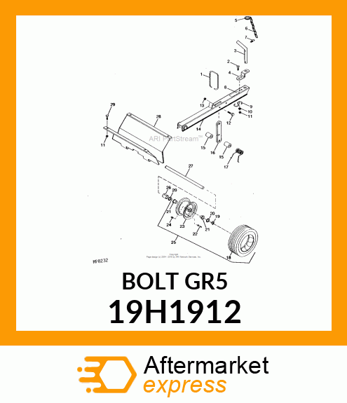 SCREW, HEX HEAD 19H1912