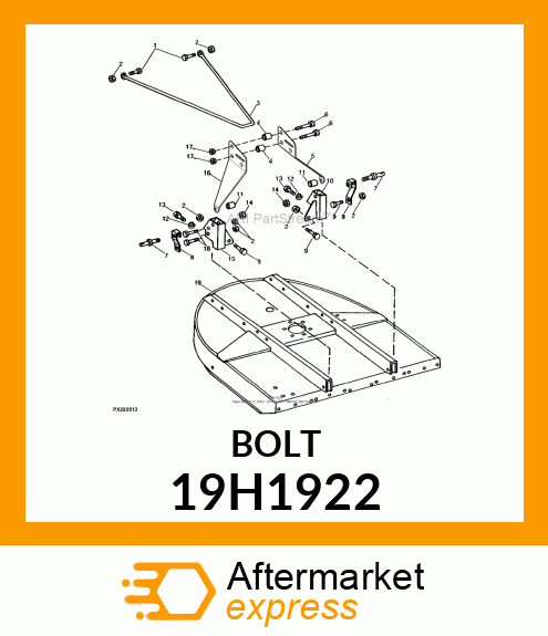 SCREW, HEX HEAD 19H1922