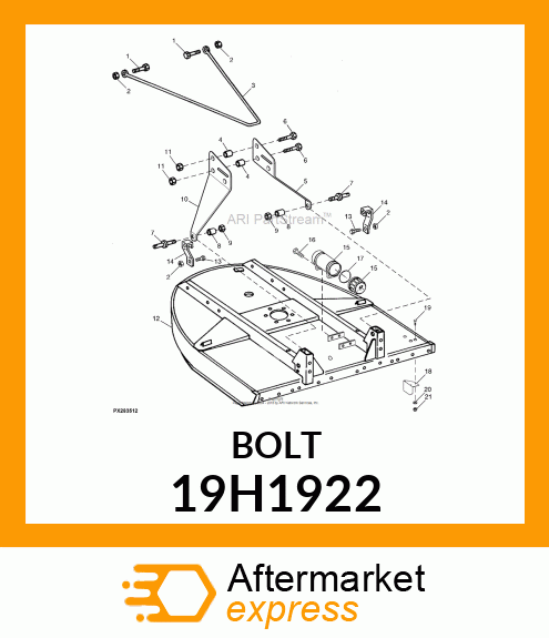 SCREW, HEX HEAD 19H1922