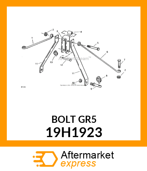 SCREW, HEX HEAD 19H1923