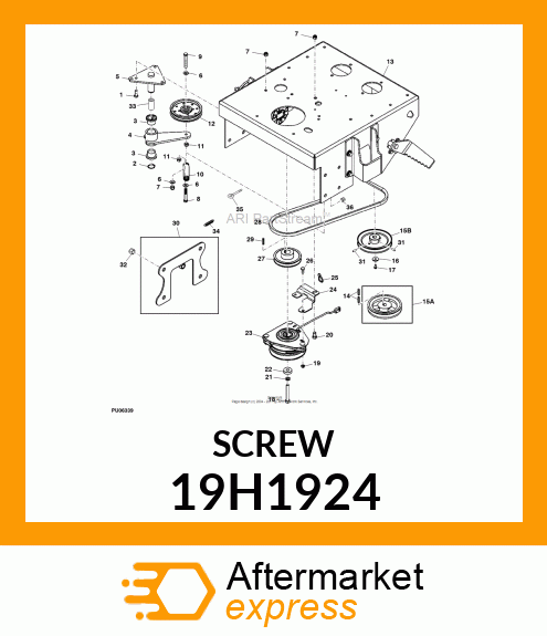 SCREW, HEX HEAD 19H1924