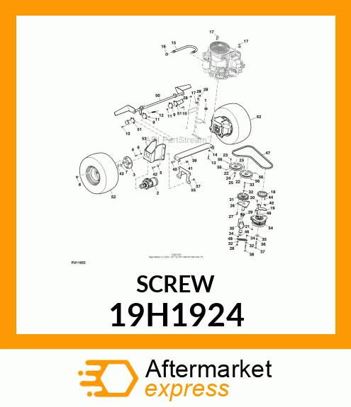 SCREW, HEX HEAD 19H1924