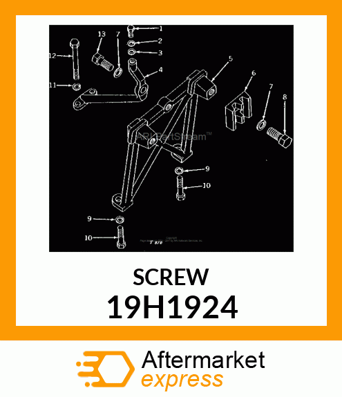 SCREW, HEX HEAD 19H1924