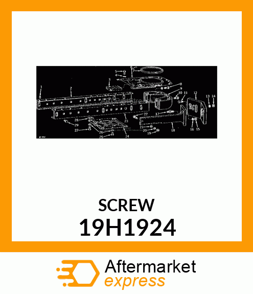 SCREW, HEX HEAD 19H1924