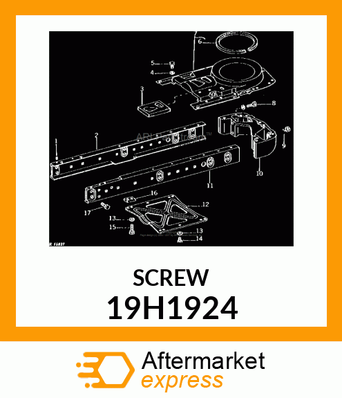 SCREW, HEX HEAD 19H1924