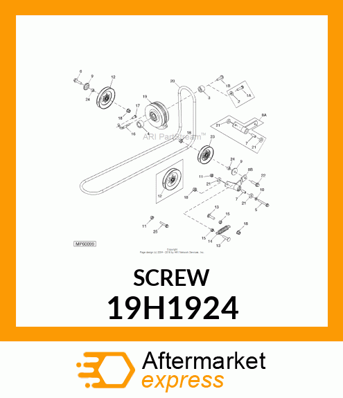 SCREW, HEX HEAD 19H1924