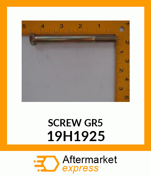 SCREW, HEX HEAD 19H1925