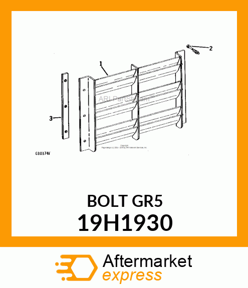 SCREW, HEX HEAD 19H1930