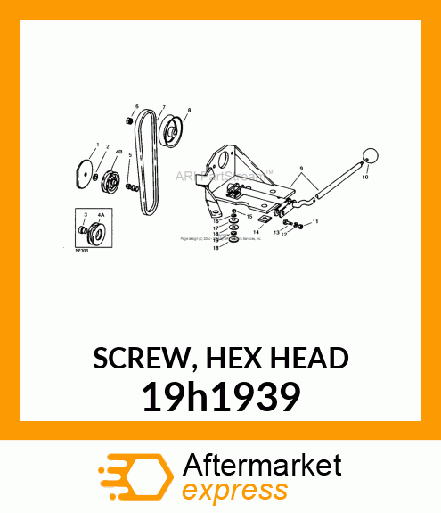 SCREW, HEX HEAD 19h1939